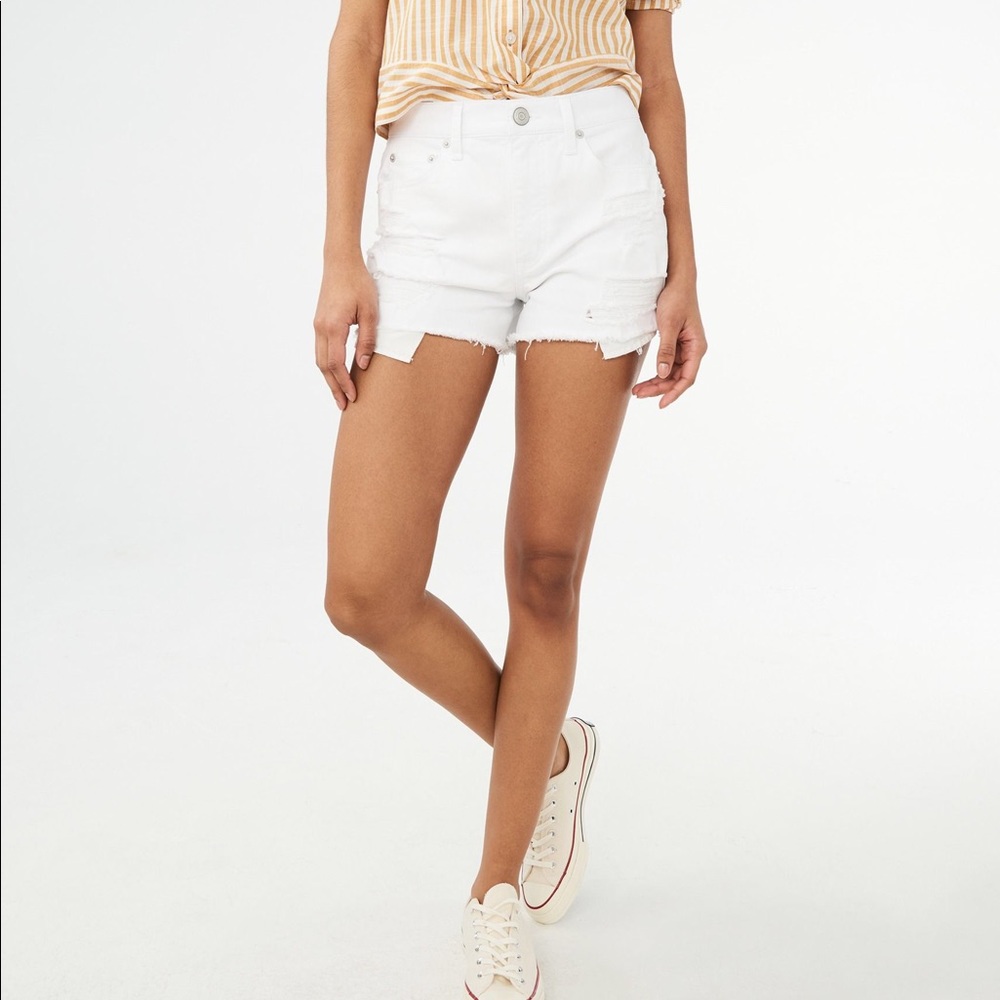 SOLD Aeropostale White Denim Shorts High Waisted